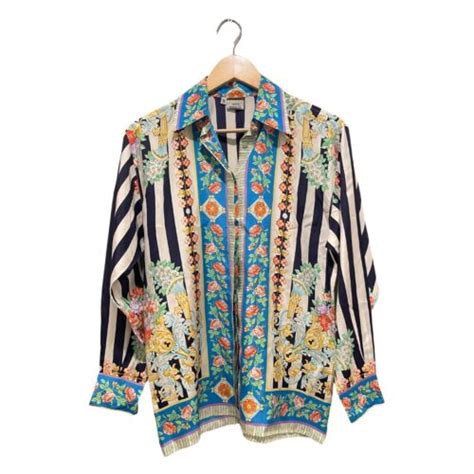 Versus Versace Silk Printed Blouse 